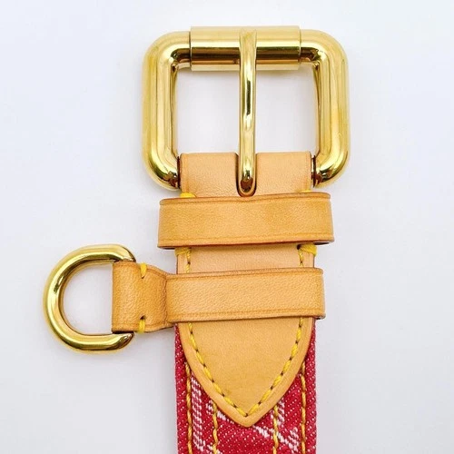 Louis Vuitton Gürtel M6925W Monogram Denim Rosa Designer Luxus Mode Accessoire - Bild 7 von 10
