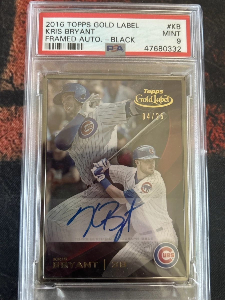 Kris Bryant Autographed Baseball Sports Trading Cards
