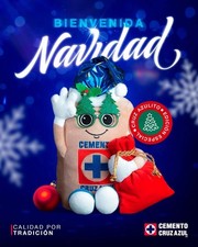 OFFICIAL CRUZ AZUL COSTALITO CRUZAZULITO STUFFED TOY LIGA MX EDICI N NAVIDAD