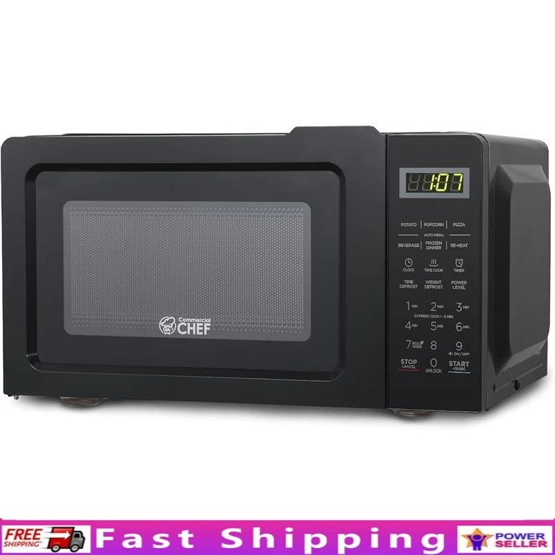 700W Countertop Microwave Oven Digital Timer Child Safety Lock Quick Cook New