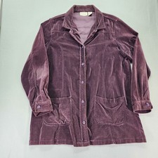 Vtg Fashion Bug 14/16 Purple Velvet Long Blazer Jacket Gothic Fairy Whimsigoth