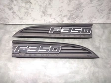 2011-2016 Ford F350 Super Duty XL L&R Side Fender Emblems Badge Grille Trim OEM