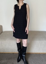 The White Company white label cotton A-line mini dress,black, size UK 12 /EU 40