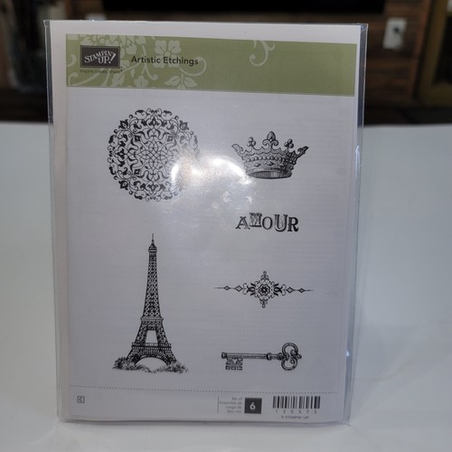 Stampin Up Set di 6 Timbri Set di Incisione Artistica Timbri in Gomma Rossa - Foto 1 di 2