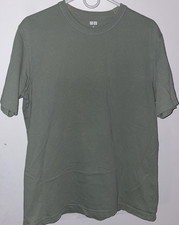 Uniqlo U Men's Green Cotton Jersey Crew Neck Short Sleeve T-Shirt Size M