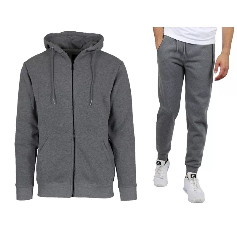 МУЖСКАЯ ТОЛСТОВКА RUDOLPH С КАПЮШОНОМ И ДЖОГГЕРАМИ НА ФЛИСОВОЙ ПОДКЛАДКЕ, КОМПЛЕКТ ИЗ 2 ПРЕДМЕТОВ, ЦВЕТ ДРЕВЕСНЫЙ УГОЛЬ, РАЗМЕР : БОЛЬШОЙ