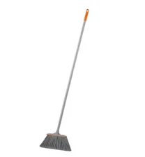 HDX 12 in. Large Angle Broom with Lightweight Handle for Indoor Floor Cleaning