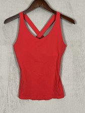 Prana Verana Yoga Support Tank Top Women's Small Built in Bra Terracotta Color