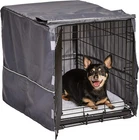 Breathable Polyester Dog Crate Cover - Light Gray, Fits Standard Crates