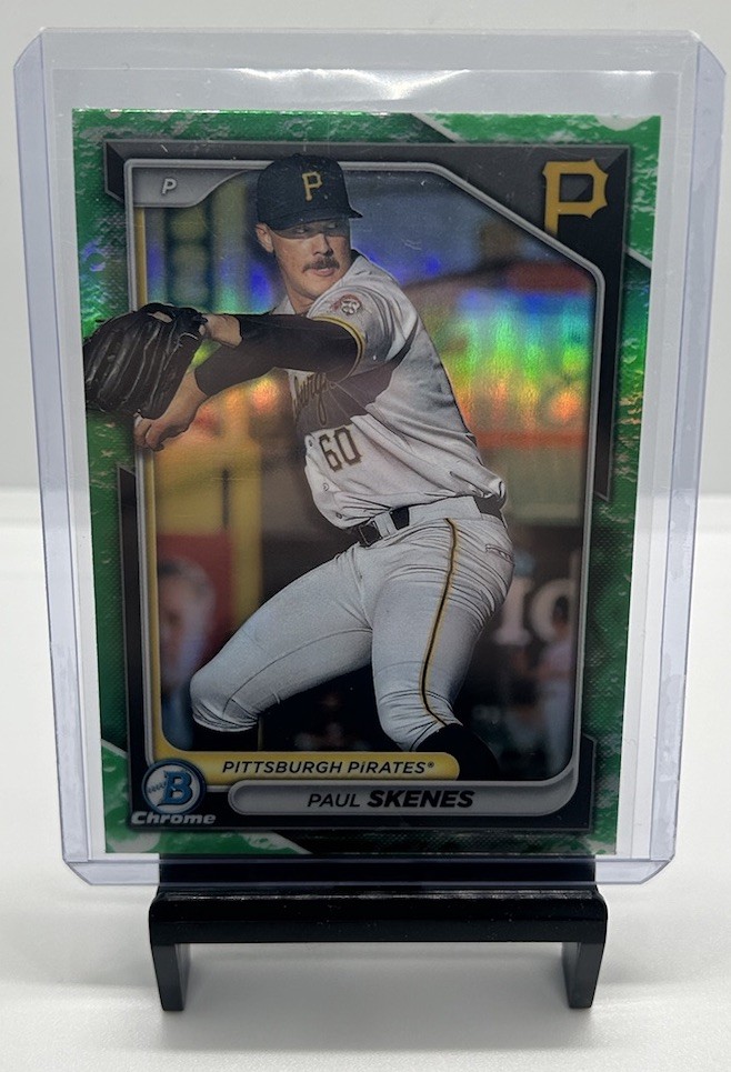 2024 Bowman - Chrome Prospects Lunar Glow Refractor #BCP-125 Paul Skenes (RC)