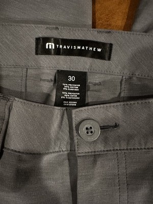 Travis Mathew Golf Pants Men's Sz. 30 x 32 Gray 4 Pocket Stretch Performance