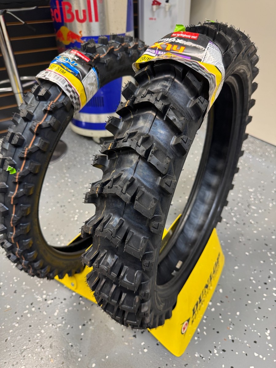 Dunlop MX34 80/100-21 Front Rear Tire Set Dirt Bike MX 14 Rear 120