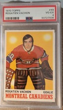 1970 Topps Hockey Rogatien Vachon Psa 4