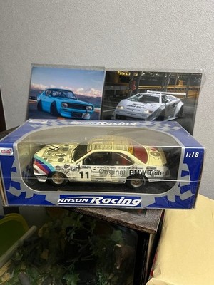 ANSONスケールモデル製　ＢＭＷ６３５CSI 　ＤTI仕様　1/18 中古品 ANSON Racing BMW 1/18 Diecast Mini Car with Decal and Wheel