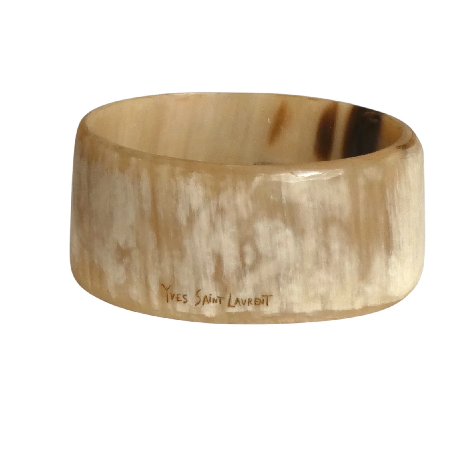 SAINT LAURENT (YSL) Bracciale in corno multicolore YVES SAINT LAURENT anni 2000