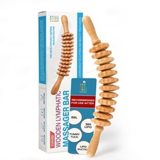 Wood Therapy Massage Tool, Lymphatic Drainage Massage Roller Stick Leg, Back...