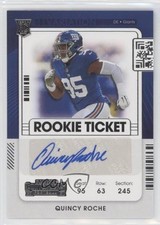 2021 Panini Contenders Rookie Ticket Variation Quincy Roche #244 Auto 0il7