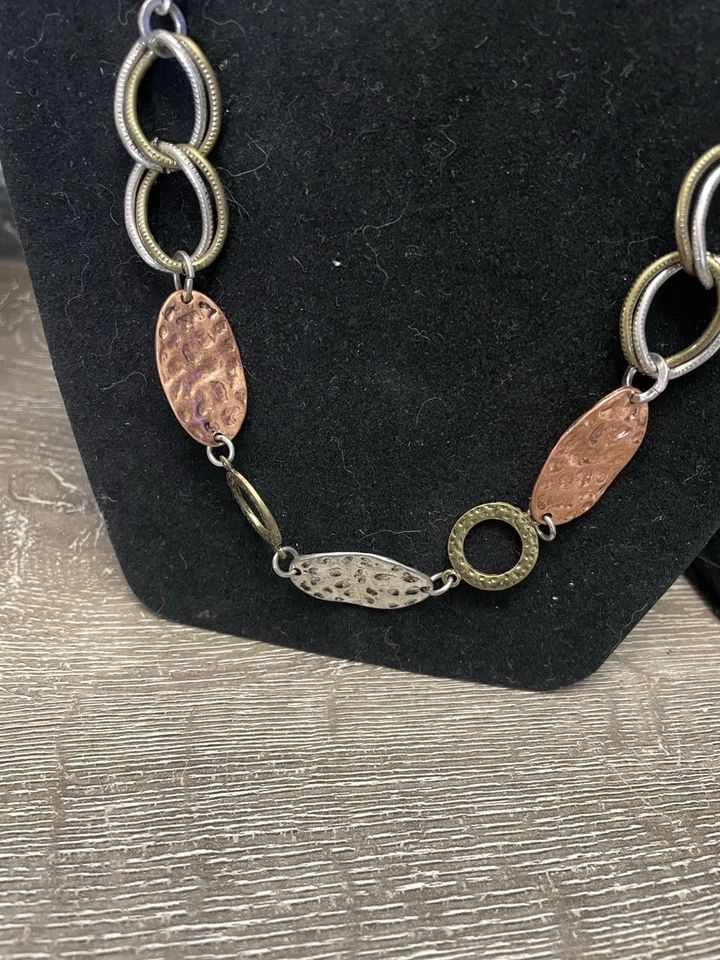 Collar plata oro y cobre Foto 3 de 3