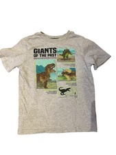 Kids Dinosaur Short Sleeve T-shirt Size 5 Names Of dinos Boys Girls