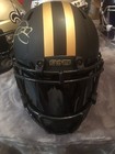 DEREK CARR SIGNED SAINTS SPEED BLACK ECLIPSE AUTHENTIC FULL HELMET, VISOR, 3D  — photo 3