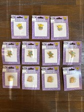 Lot of 11 VTG 1997 Bunny Works Easter Pins Klein Lapel Pins Chicks Eggs NEW