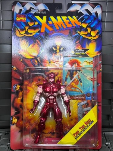Eric The Red Invasion Series ToyBiz Marvel X-Men 1995 5" Action Figure Vintage