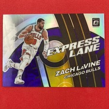 Zach LaVine 2021-22 Donruss Optic Express Lane Purple Prizm #22 Chicago Bulls