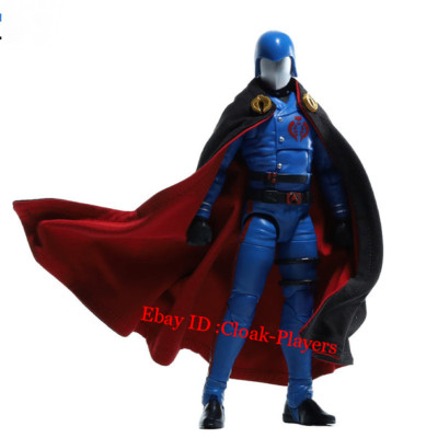 1/12 Custom Wired Cape Cloak For 6'' G.I.Joe Cobra Commander