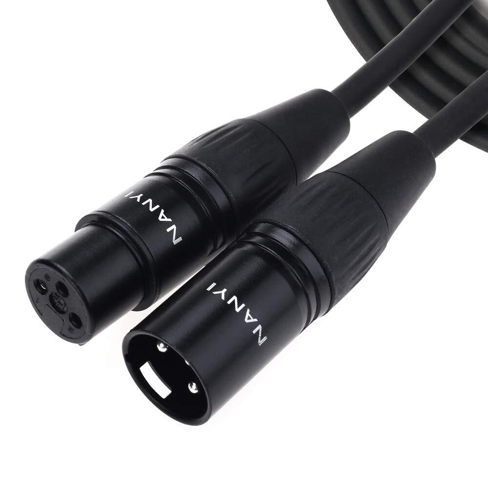 Microphone Cable XLR to XLR Patch Cables, 3-Pin XLR Male to Female mic Cable ...-image
