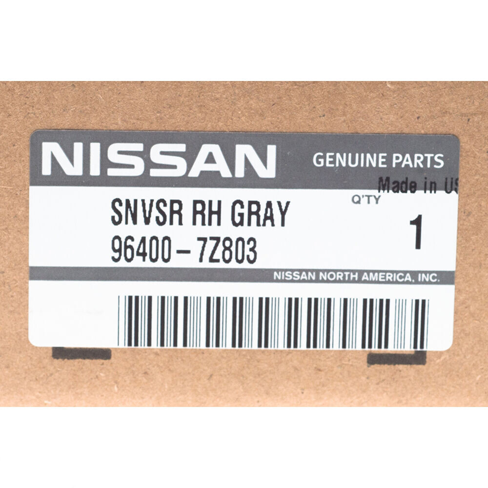 2013-2015 Nissan Versa Passenger Sun Visor Sunvisor Gray OEM B01B27084