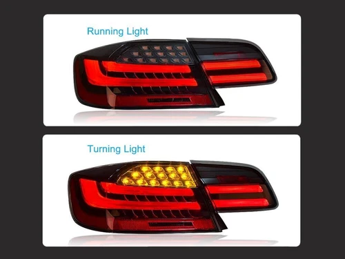 Pair LED Tail Light Brake Light For BMW 3 Series 330 335 M3 E92 2006-2012 Black - Picture 8 of 19