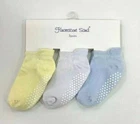 Anti Non Slip Socks Toddler ABS Cotton Blend  3 Pairs Size 12-24 months