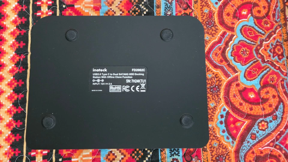 Inateck 2.5" & 3.5" SATA HDD/SSD 2-Bay Type C docking/cloning Station, FD2002C - Image 4 of 4