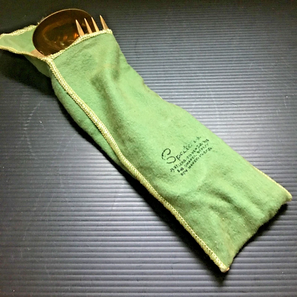 VTG 1950s Dirilyte Golden Bronze Dinner Forks (8 PCS) & Knives (8 PCS) Flatware - Image 2 of 4