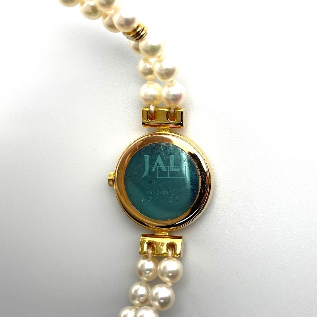 MIKIMOTO Pearl Shell Pearl JAL Ladies Watch Limited Edition MIKIMOTO Pearl Shell Pearl JAL Ladies Watch Limited Edition
