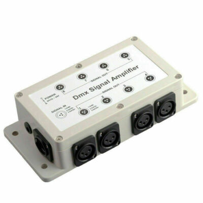 DMX512 8 Kanal DMX-Splitter Signal Verstärker LED Splitter Distributor Verteiler