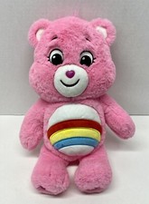 Care Bears Cheer Bear Pink Rainbow 14" Plush Stuffed Animal Unlock the Magic