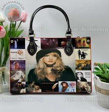 Stevie Nicks Borsa a Mano Natalizia in Pelle Personalizzata, Stevie Nicks Donna