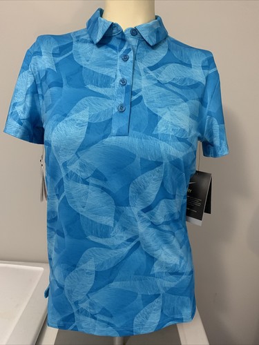 UV Fairway Floral Print Golf Shirt Polo 