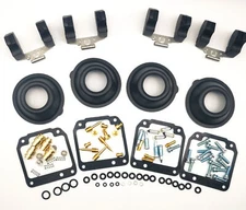 For YAMAHA Maxim 550 XJ550 81-83 Carburetor Carb Rebuild Kit Air Screw Sit 4sets