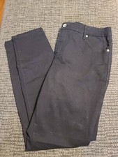 Nine West Women Cigarette Fit Skinny Leg Navy Size 14