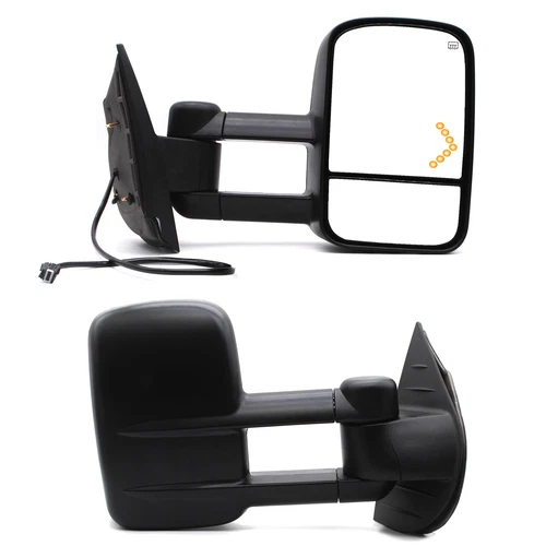 Towing Mirrors For 2007-13 Chevy Silverado GMC Sierra Power Heated LED Signal