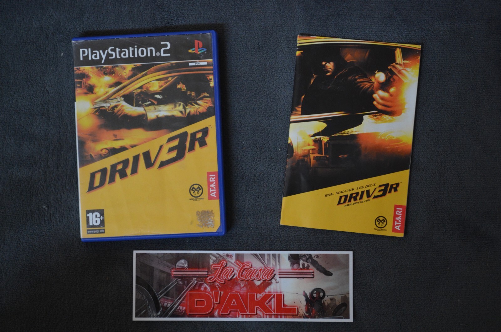 Driv3r Driver 3 complet sur Playstation 2 - PS2 FR boite abimée