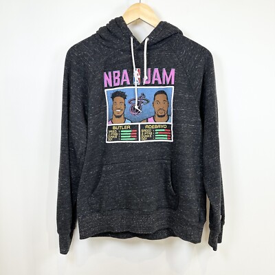 Miami Heat Sweatshirt Men Medium Homage Hoodie NBA Jam Bam