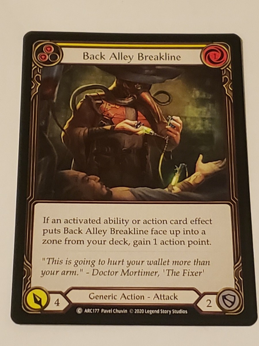Back Alley Breakline (Yellow) Arcane Rising Unlimited Fab NM