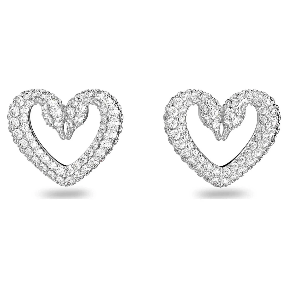 Swarovski Una ハートピアス クリスタル シルバー　5625535 SWAROVSKI CRYSTAL UNA HEART STUD EARRINGS #5625535 BRAND SAVE$ F