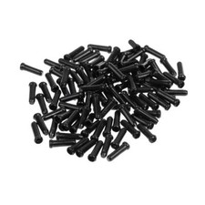 Bike Cable End Caps,Black Cable End Crimps, Bike Brake Cable End Tips,Pack of 50
