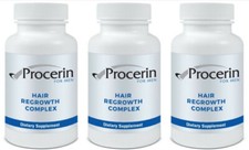 Procerin For Men Pak Of 3 Natural Supplement DHT Blocker, EXP: 10/2028