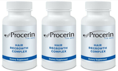 Procerin For Men (Pak Of 3) Natural Supplement DHT Blocker, EXP: 10/2028