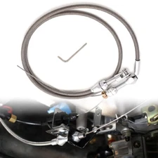 36" Braided Engine Throttle Gas Cable Kit For Chevrolet Chevy LS1 4.8L 5.3L 6.0L